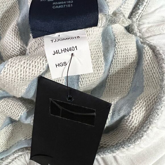 New! Tommy Hilfigure Knit Pullover Gray/Blue/White Women’s Sweater Sz XL - Picture 11 of 13